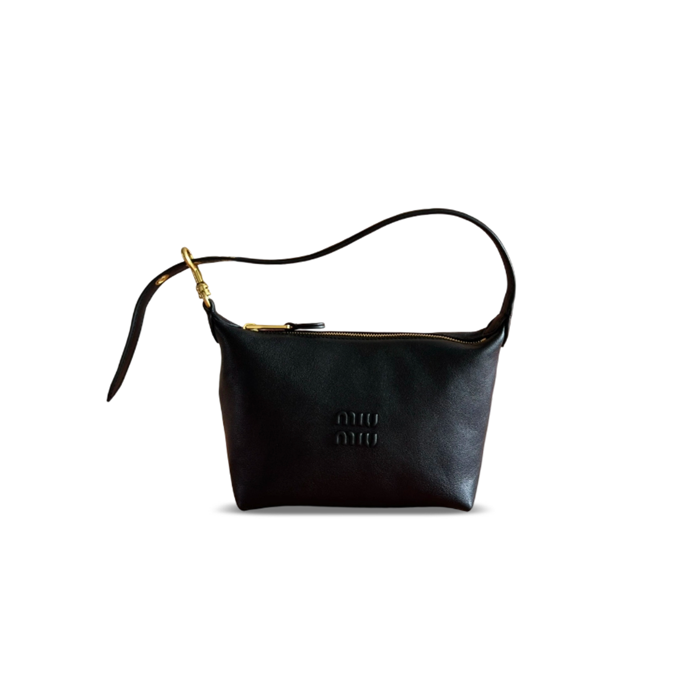 MIU MIU LEATHER SHOULDER BAG 5NE841 (19*14*10cm)